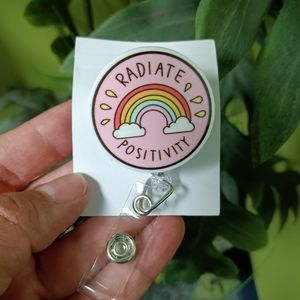 Radiate Positive badge reel holder